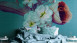 Vinyltapete The Wall Blumen & Natur Vintage Blau 691