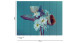 Vinyltapete The Wall Blumen & Natur Vintage Blau 691