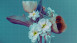 Vinyltapete The Wall Blumen & Natur Vintage Blau 691