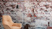 Vinyltapete The Wall Steine Klassisch Rot 351