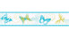 SK Folietapete Only Borders 11 Blumen & Natur Modern Blau 217