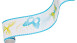 SK Folietapete Only Borders 11 Blumen & Natur Modern Blau 217