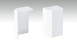 Endkappe selbstklebend für Fußleiste F100201M Modern Weiß 18 x 50 mm - 2St.