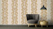 Vinyltapete Strukturtapete orange Retro Barock Landhaus Ornamente Blumen & Natur Versace 2 324