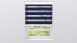 planeo Doppelrollo 28mm TL Kopfprofil - Blau
