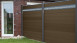 planeo Solid - Gartenzaun Designblende Alu15 Terra