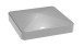planeo Alumino Pfostenkappe Silbergrau 7x7cm