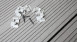 planeo Edelstahl-Terrassenclip WPC-Profi 4mm Fuge - 100 St. inkl. Schrauben