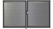 planeo Gardence Aluminium-Tor - DIN Rechts 2-flügelig Silbergrau mit Anthrazit-Alurahmen 