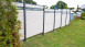 planeo Solid - Gartenzaun Designblende Glas15 BiColor Weiß
