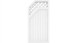 planeo Basic Typ E Rankgitter links 90 x 180 cm Weiss