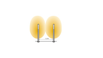 planeo éclairage de jardin 12V - LED éclairage de stand Nodin - 3W 190Lumen