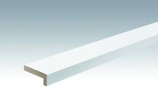 Plinthes MEISTER Bandes de recouvrement d'angle Uni blanc brillant DF 324 - 2380 x 60 x 22 mm (200028-2380-00324)
