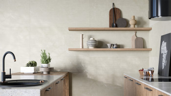 planeo Revêtement mural SPC - CeraRock Tile Stripes Ivory Marble 120 x 60 cm