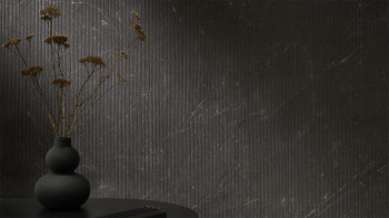 planeo Revêtement mural SPC - CeraRock Tile Stripes Black Slate 120 x 60 cm