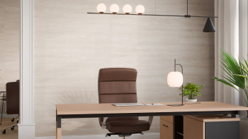 planeo Revêtement mural SPC - CeraRock Tile Stripes Light Travertine 120 x 60 cm