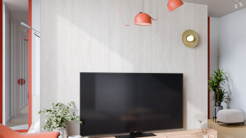 planeo Revêtement mural SPC - CeraRock Tile Stripes Light Travertine 120 x 60 cm