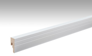 Plinthes MEISTER Uni blanc brillant DF 324 - 2380 x 50 x 18 mm (200017-2380-00324)