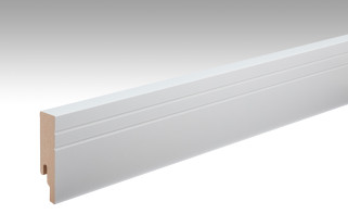 Plinthes MEISTER Uni blanc brillant DF 324 - 2380 x 80 x 18 mm (200018-2380-00324)