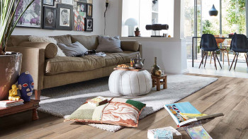 MEISTER Sol PVC clipsable - MeisterDesignDD 500S / DB 500S Vieux bois chêne argile gris (400004-1287220-06986)