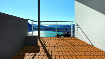 planeo carreau de terrasse en plastique - marron