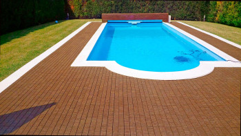 planeo carreau de terrasse en plastique - marron