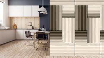planeo Panneau acoustique - MixWall Timber Touch Althea Oak 52 x 104 cm | Placage en bois véritable (PLMW-10011B)