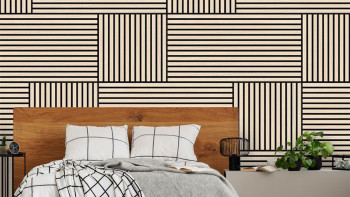 planeo Panneau acoustique - MixWall Timber Touch Althea Oak 52 x 104 cm | Placage en bois véritable (PLMW-10011B)