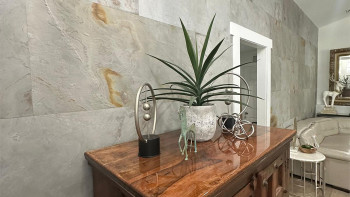 planeo EVOLITH EasyFix - Revêtement mural en pierre naturelle Bianco Pure 600 x 300 mm - 6pcs.