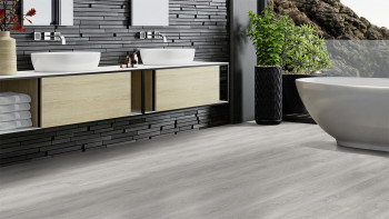 Gerflor Sol PVC clipsable - Virtuo 30 Rigid Acoustic EIR Bohem Dark Grey | isolation phonique intégrée (39111457)