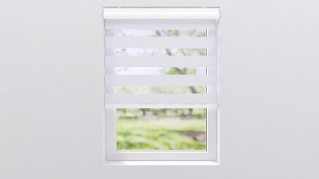 planeo Store à enroulement double 28mm VD Profilé de tête - Blanc