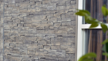panneau de façade planeo aspect pierre - NoviStone Silex Flint 1054 x 334 mm