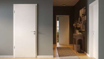 planeo Porte intérieure laquée Laque 2.0 - Ingo 9016 Laque blanche