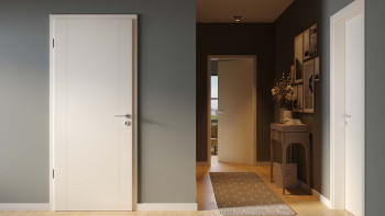 planeo Porte intérieure laquée Laque 2.0 - Ingwin 9010 Laque blanche