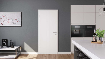 planeo Porte intérieure laquée Laque 2.0 - Irwin 9010 Laque blanche