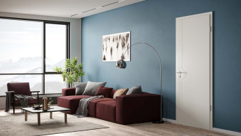 planeo Porte intérieure laquée Laque 2.0 - Kai 9010 Laque blanche
