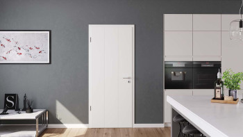 planeo Porte intérieure laquée Laque 2.0 - Kaike 9016 Laque blanche