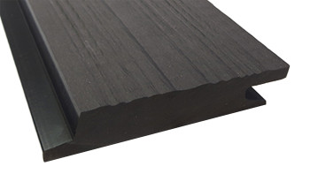 planeo Fassado - Latte WPC en losange revêtement de façade anthracite