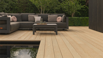 planeo Authoria PureBoard Lame de terrasse massive - Ashwood 3.6m structuré
