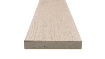 planeo Authoria PureBoard Plancher de terrasse massif - Light Lime Oak 3.6m structuré