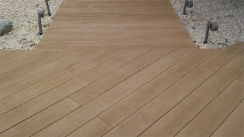 planeo Authoria PureBoard Plancher de terrasse massif - Light Natural Oak 3.6m structuré
