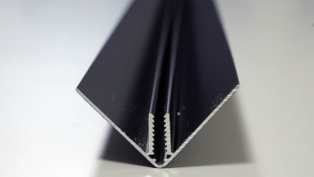 planeo Fassado - Profilé de finition d'angle extérieur en aluminium noir 2.90m
