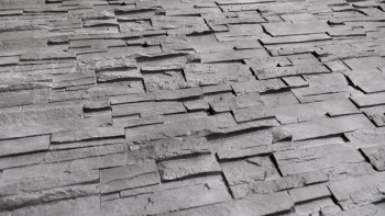 panneau de façade planeo aspect pierre - NoviStone Anthracite 1054 x 334 mm