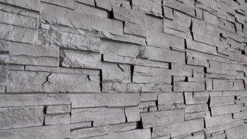panneau de façade planeo aspect pierre - NoviStone Anthracite 1054 x 334 mm