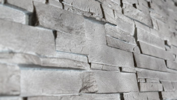 panneau de façade planeo aspect pierre - NoviStone Basalt 1054 x 334 mm