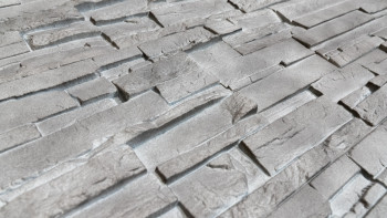 panneau de façade planeo aspect pierre - NoviStone Basalt 1054 x 334 mm