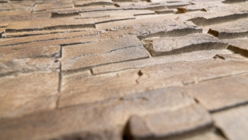 panneau de façade planeo aspect pierre - NoviStone Brownstone 1054 x 334 mm