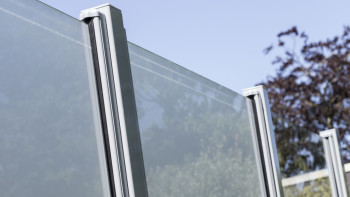 planeo Gardence Flair - Brise vue Verre Vertical transparent 90 x 180 cm