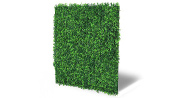 planeo Panneau acoustique - MixWall Leaf Mood Mixed Green Design Grass 52 x 52 cm | Plante artificielle (PLMW-00121A)