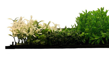 planeo Panneau acoustique - MixWall Leaf Mood Violet Mixed Flora 52 x 52 cm | Plante artificielle (PLMW-61111)